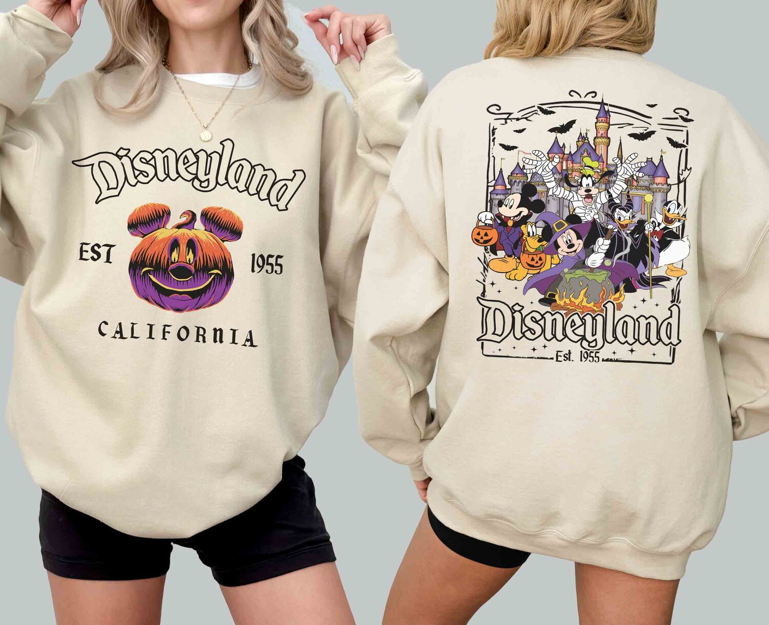 Disneyland Est. 1955 Halloween Shirt | 2 Sided Oogie Boogie Bash Party Shirt image 1