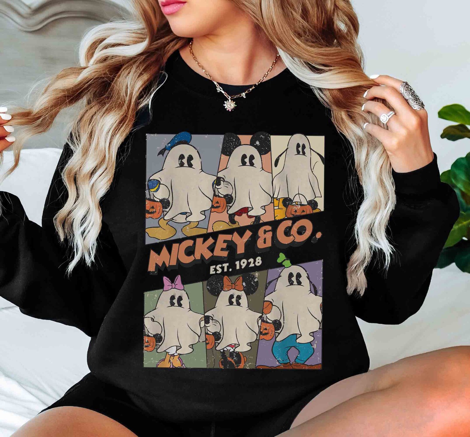 Retro Mickey & Co Halloween Shirt | Mickey Ghost Shirt | Mickey's Not So Scary Halloween Party Tee image 4