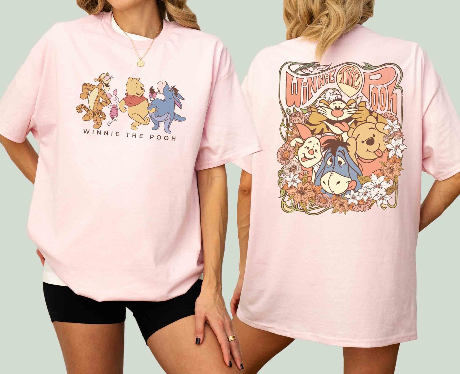 Retro Winnie The Pooh Shirt | Pooh and Friends Disney T-Shirt | Winnie The Pooh Bear Sweatshirt image 2