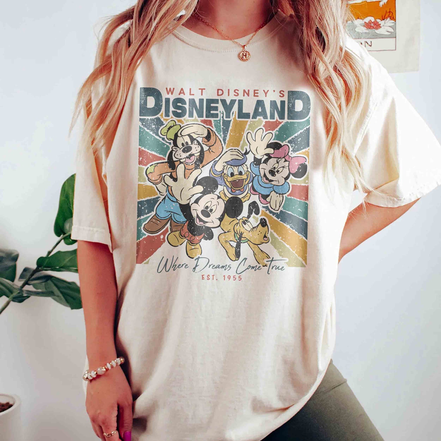 Retro Disneyland Shirt | Mickey and Friends Tee | Disney Family Trip Shirt | Where Dreams Come True image 1