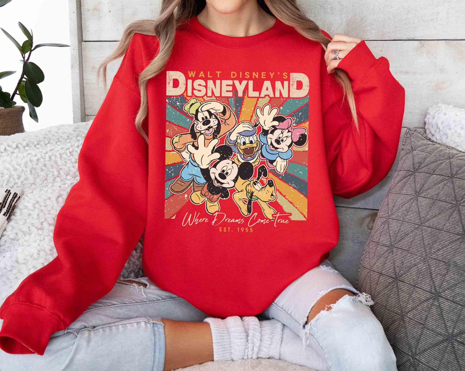 Retro Disneyland Shirt | Mickey and Friends Tee | Disney Family Trip Shirt | Where Dreams Come True image 5