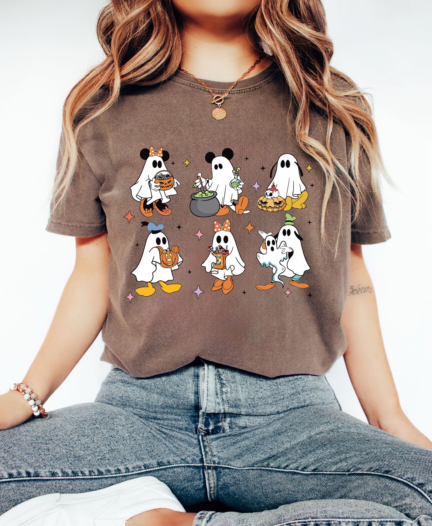 Halloween Disney Shirt - Mickey and Friends Ghost Tee - Disney Spooky Halloween Shirt image 1