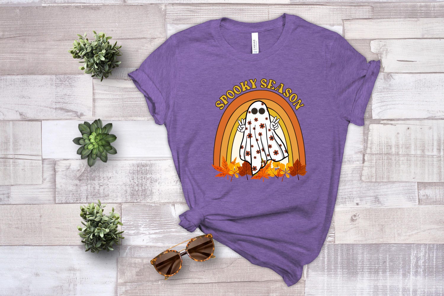 Spooky Season Halloween T-Shirt | Funny Fall Costume | Ghost Family Tee | Halloween Gift image 5