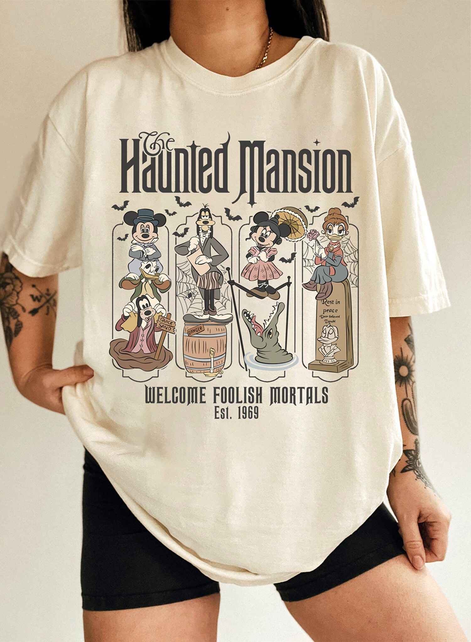 Halloween Haunted Mansion Shirt | Mickey & Friends | Not So Scary Halloween Party Tee image 0