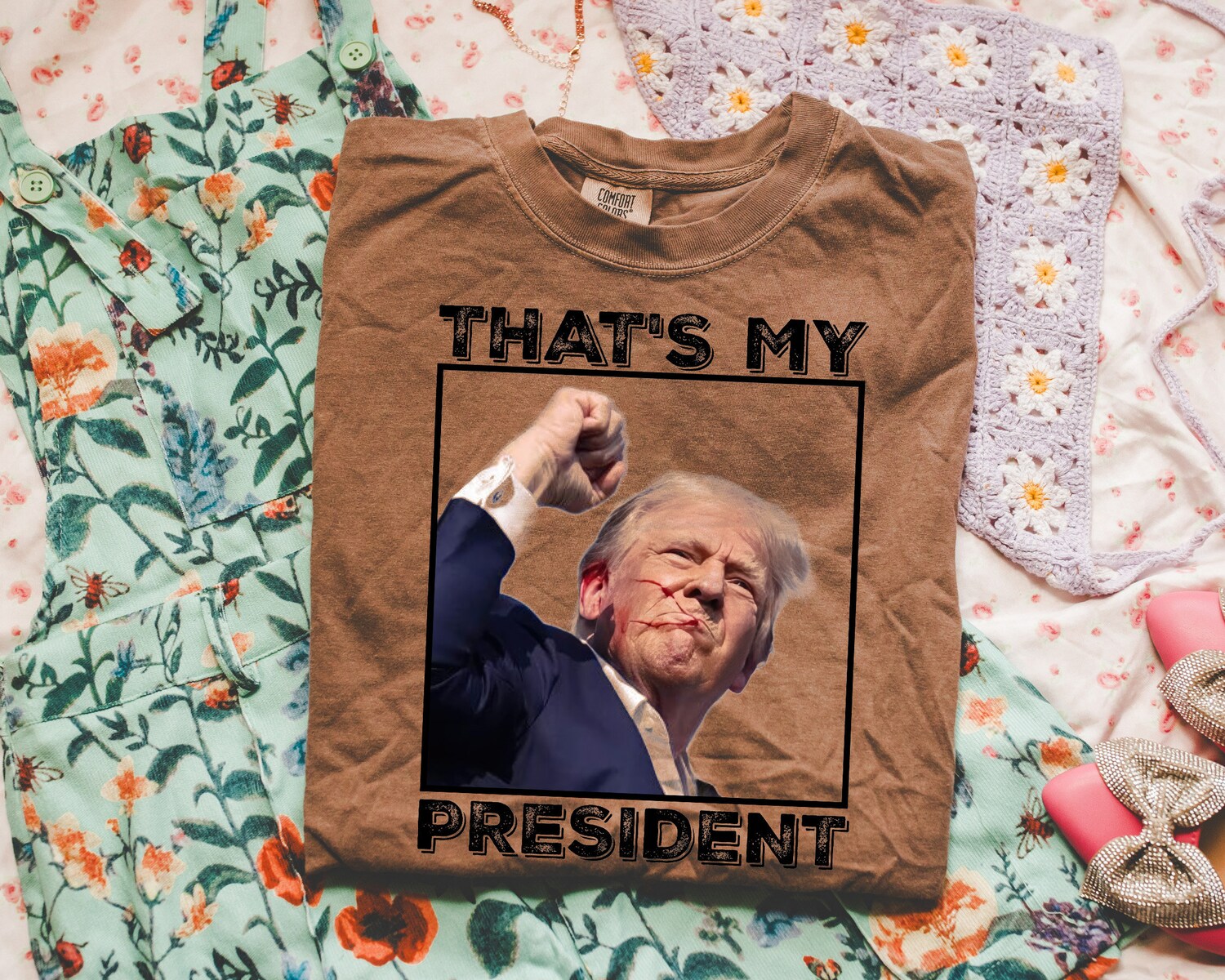 Trump 2024 Shirt | Donald Trump Supporter Tee | Political Statement Shirt | Trump Fighter Shirt image 2