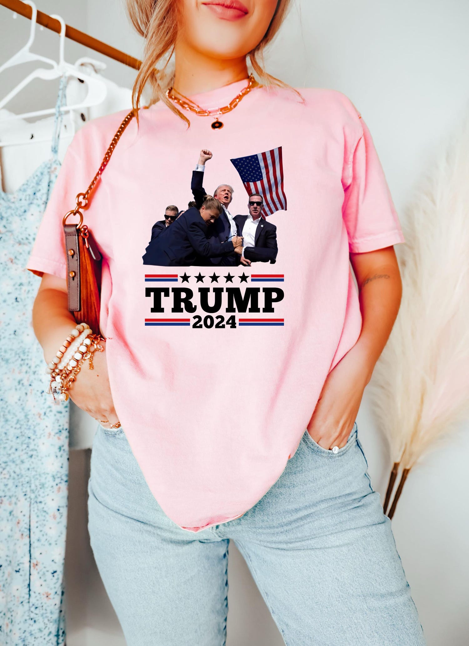 Stand With Trump Shirt - Trump Rally Shirt - Make America Great Again Sweatshirt - Trump 2024 image 3