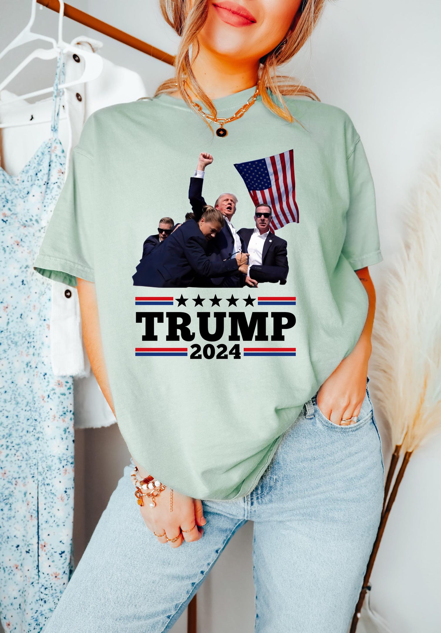 Stand With Trump Shirt - Trump Rally Shirt - Make America Great Again Sweatshirt - Trump 2024 image 4