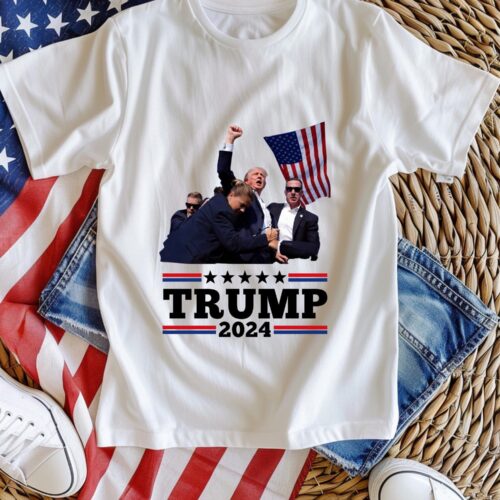 Trump 2024 I Stand With Trump T-Shirt | MAGA Support | President Election 2024 Republicans Shirt image 0