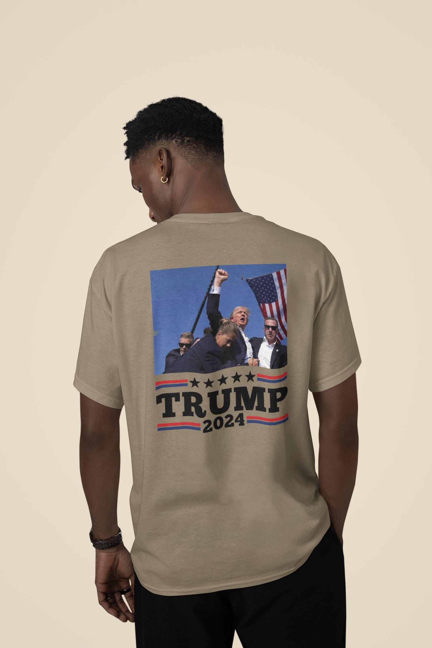 Trump 2024 Fist Pump T-Shirt | Trump for President | Assassination Attempt Survivor Tee image 6