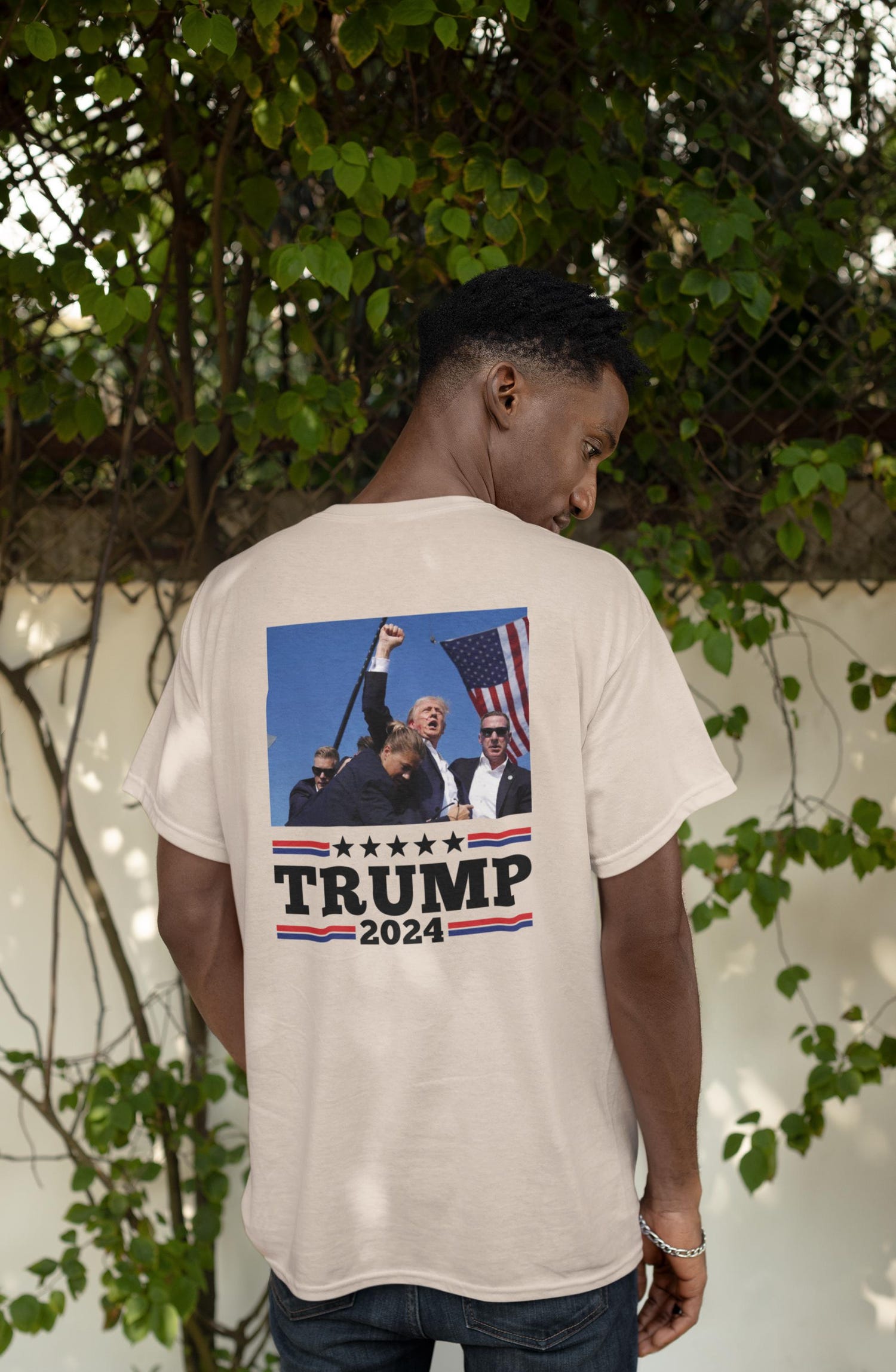 Trump 2024 Fist Pump T-Shirt | Trump for President | Assassination Attempt Survivor Tee image 7