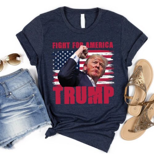 Trump Fight for America Shirt - Donald Trump Rally Sweatshirt - Political Statement Tee image 0