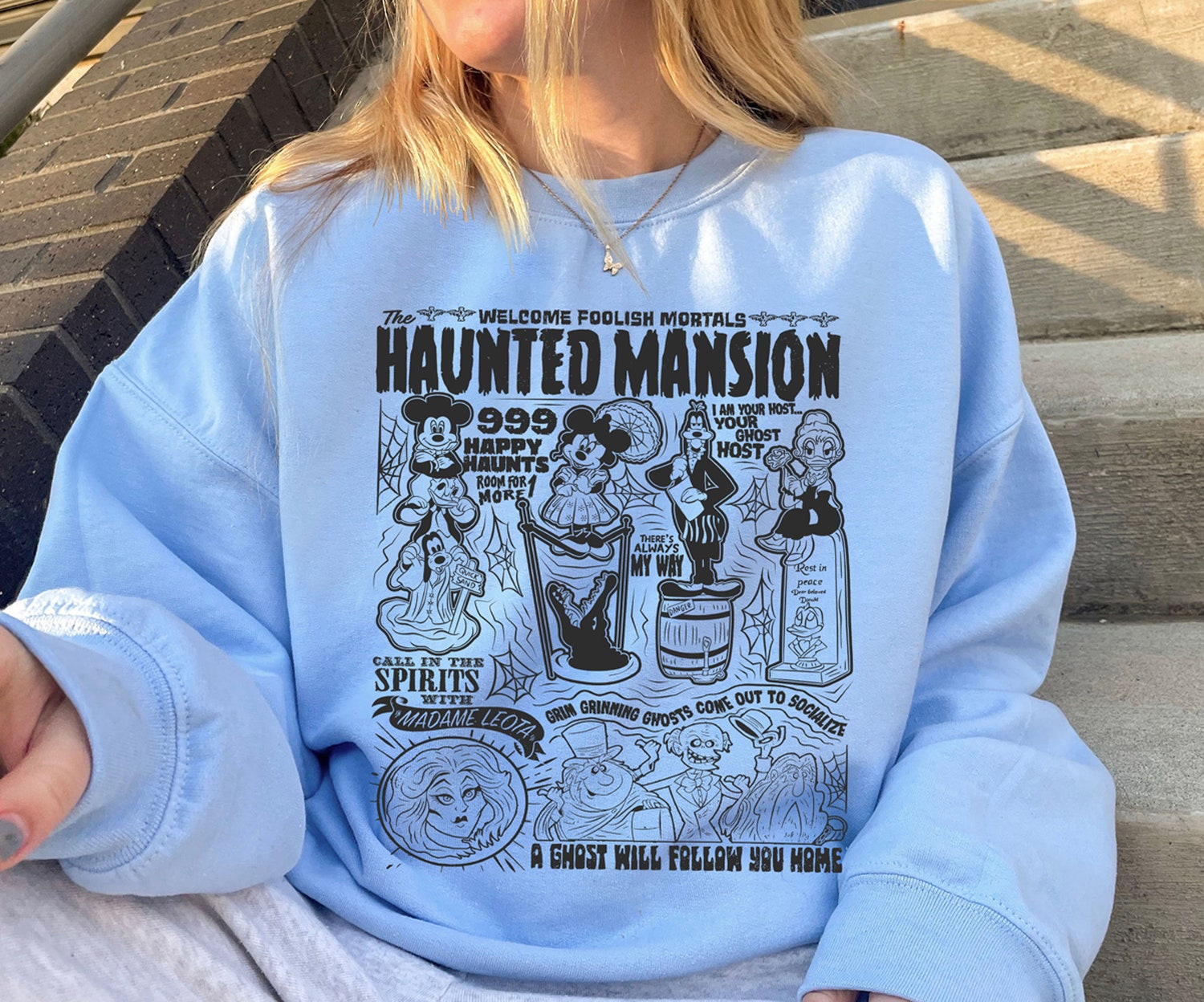 Vintage Haunted Mansion Halloween Shirt Mickey and Friends Not So Scary Oogie Boogie Tee image 4