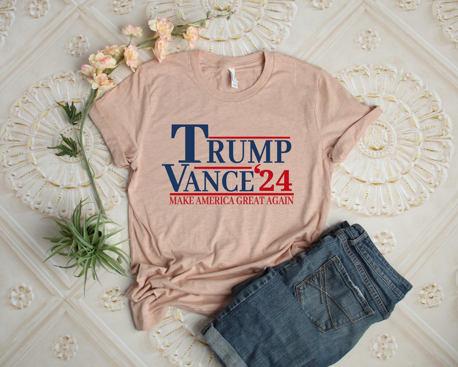 Trump Vance 2024 Shirt JD Vance VP Shirt Donald Trump Republican Fight Shirt image 3