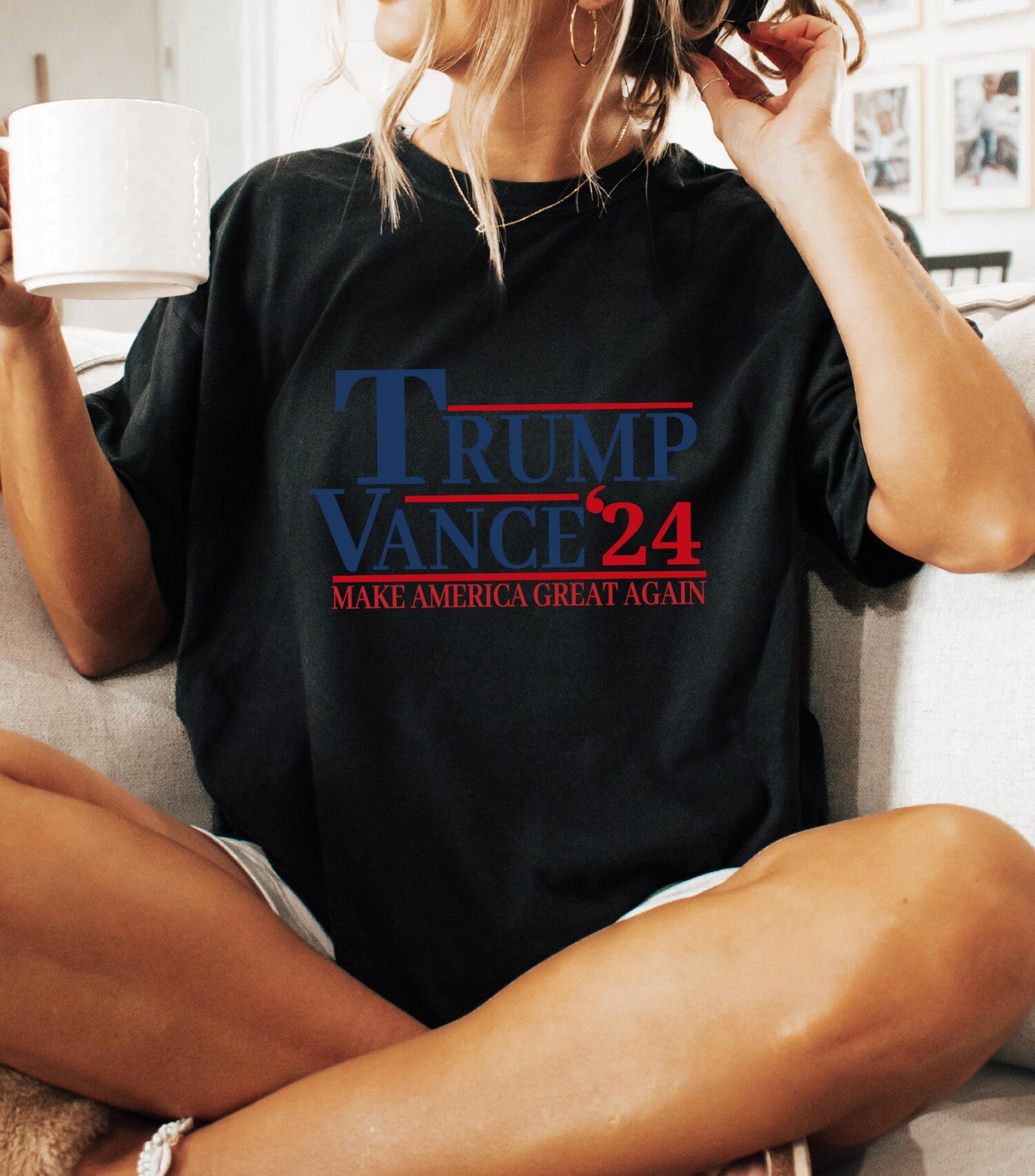 Trump 2024 Shirt | Trump Vance Election T-Shirt | MAGA Never Surrender Tee image 4