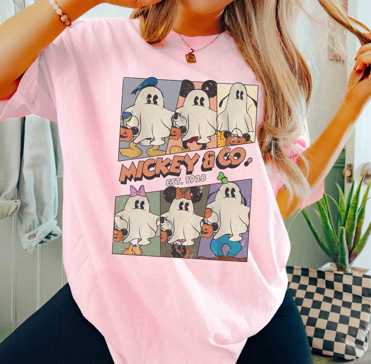 Retro Mickey & Co Halloween Shirt | Mickey Ghost Shirt | Mickey's Not So Scary Halloween Party Tee image 6