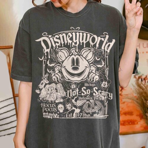 Retro Halloween Shirt Est.1971 Mickey's Not So Scary Party Hocus Pocus Shirt image 0