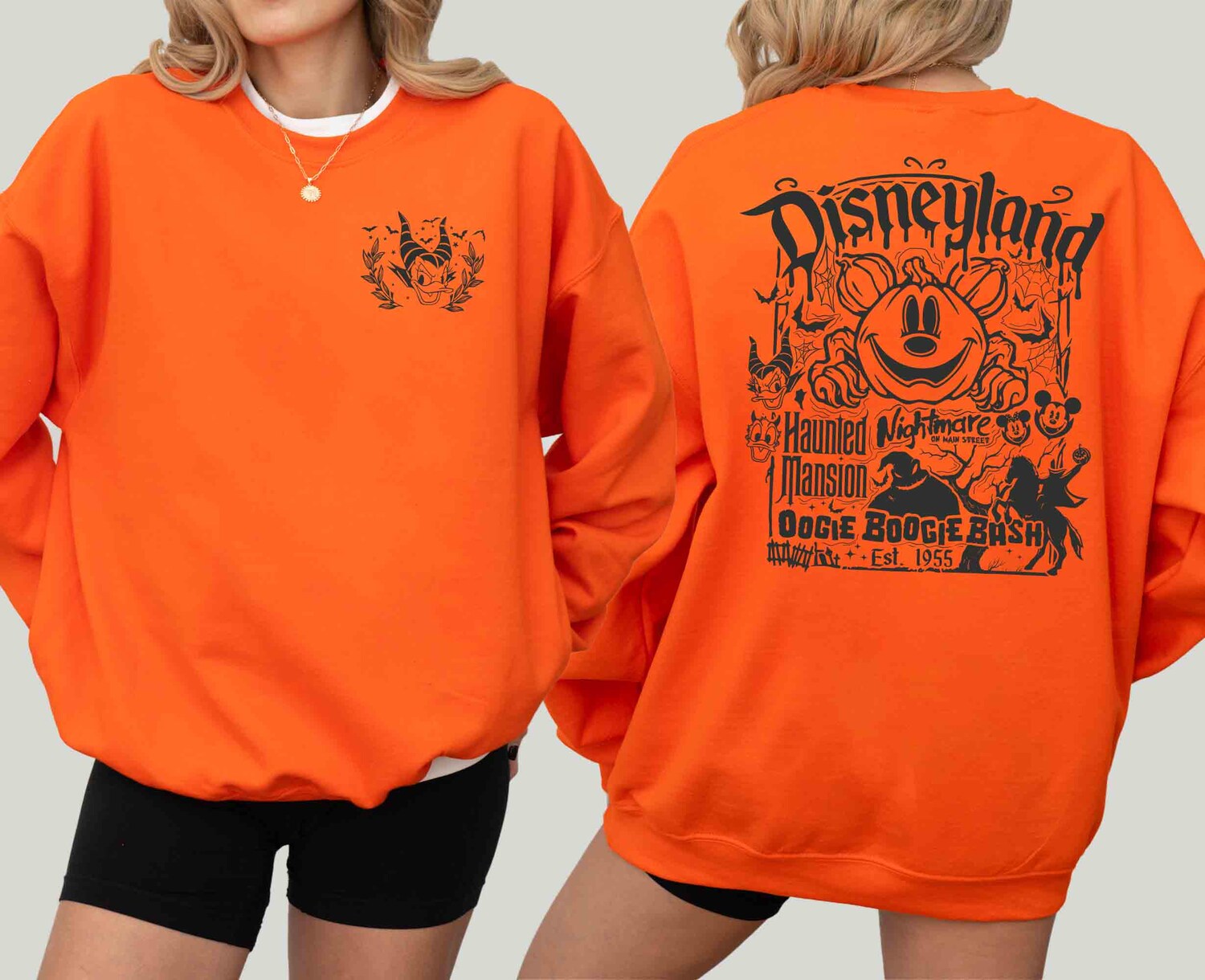 Retro Disneyland Halloween Shirt | Mickey and Friends | Not So Scary Disney Halloween Gift image 5