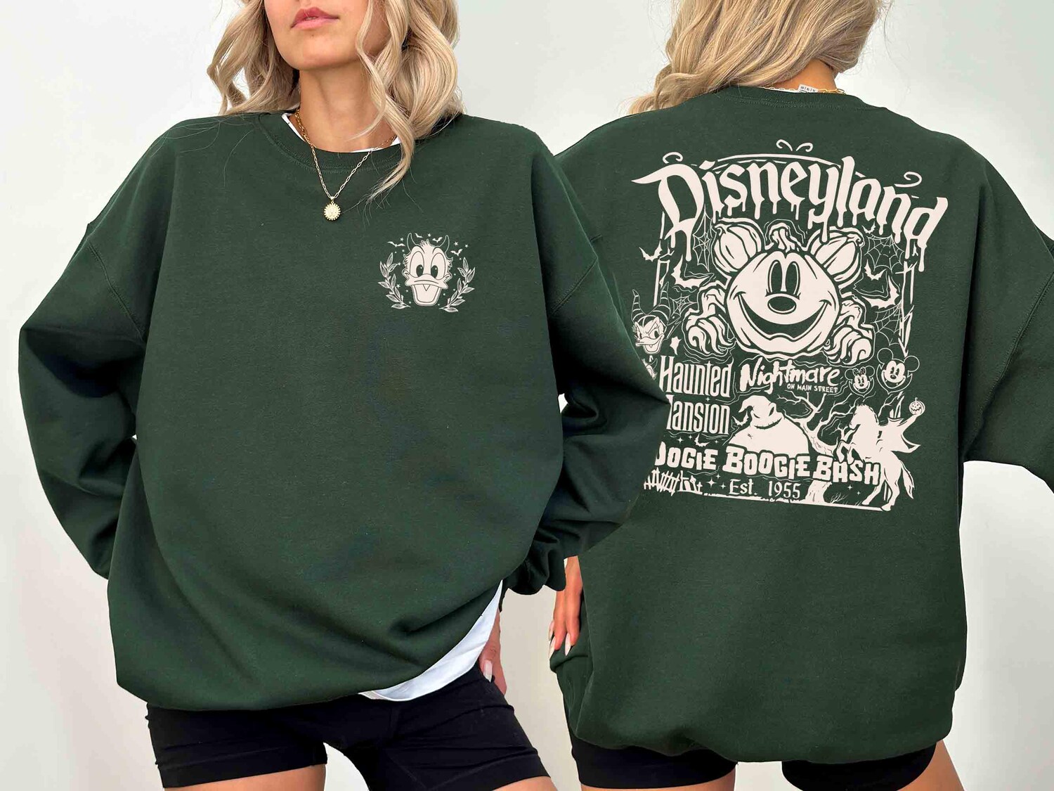 Retro Disneyland Halloween Shirt | Mickey and Friends | Not So Scary Disney Halloween Gift image 3