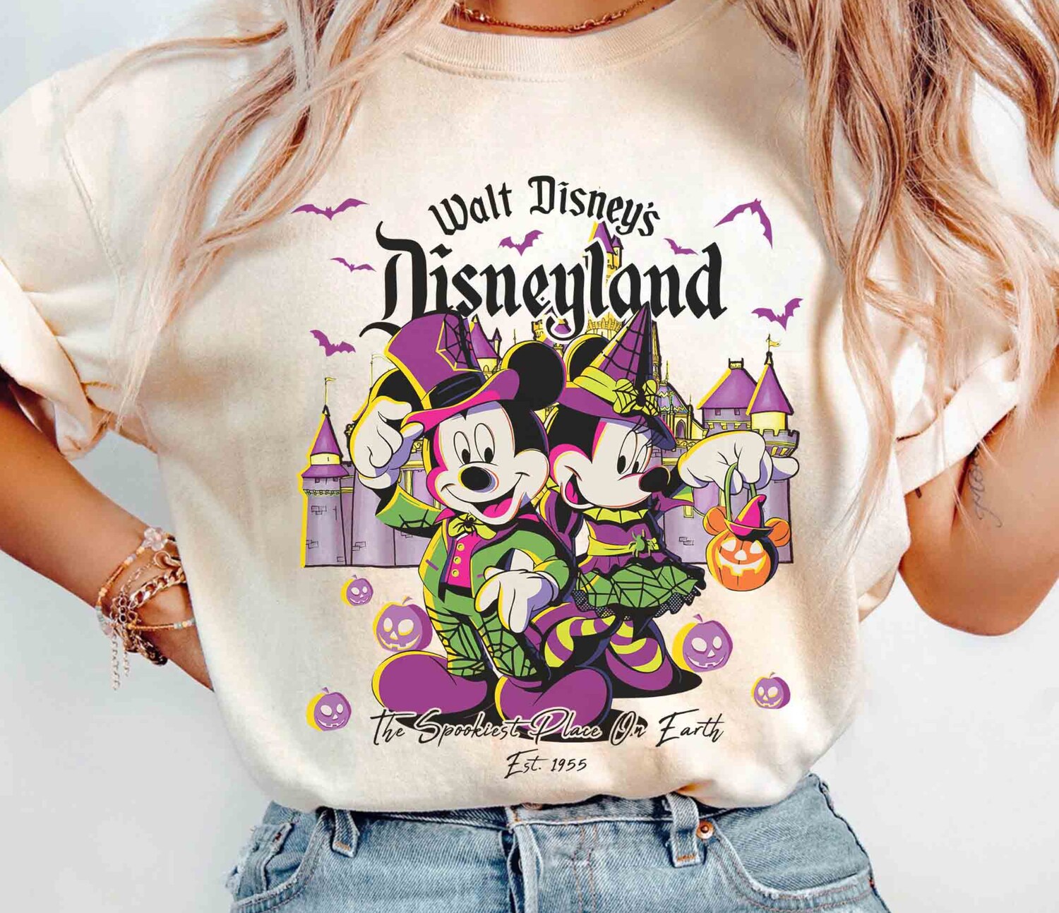 Mickey Minnie Halloween 2024 Shirt Spooky Party Tee image 3