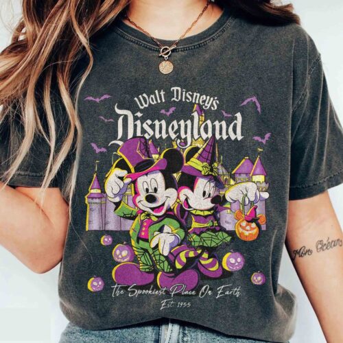 Mickey Minnie Halloween 2024 Shirt Spooky Party Tee image 0