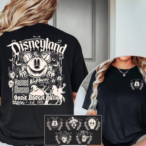 Retro Disneyland Halloween Shirt | Mickey and Friends | Not So Scary Disney Halloween Gift image 0