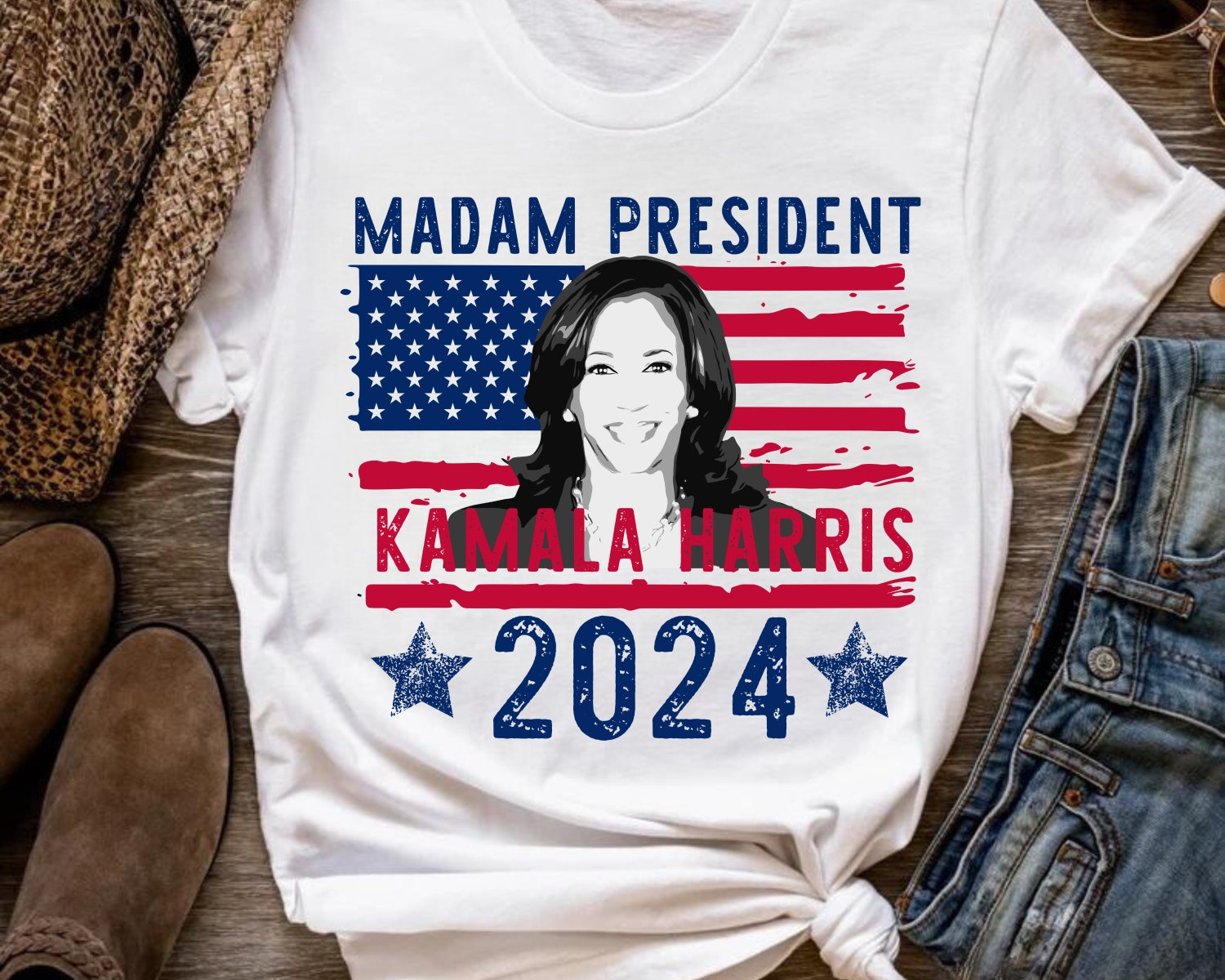 Kamala Harris 2024 Shirt | Madam President Kamala Harris Print image 1