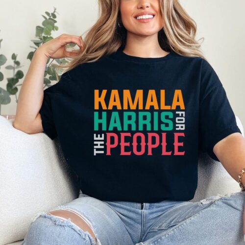 Kamala Harris 2024 Election Shirt Vote Kamala for President Harris For the People Tee image 0