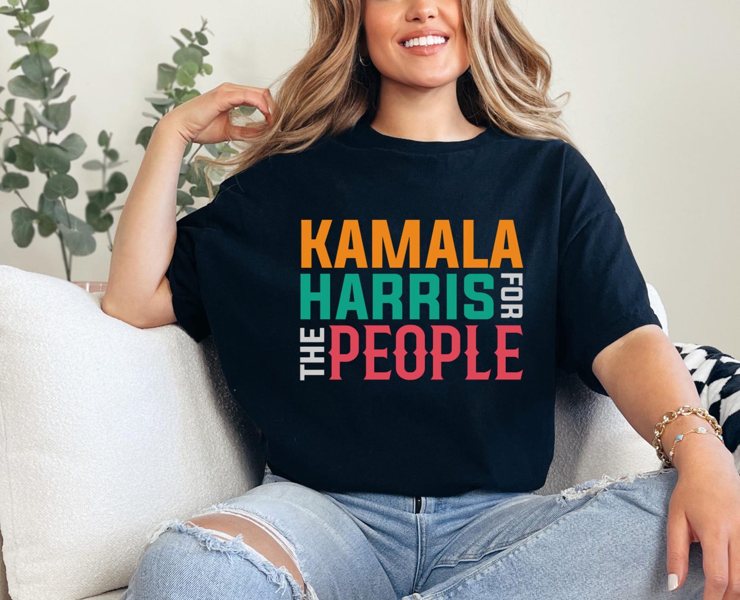 Kamala Harris 2024 Election Shirt Vote Kamala for President Harris For the People Tee image 0