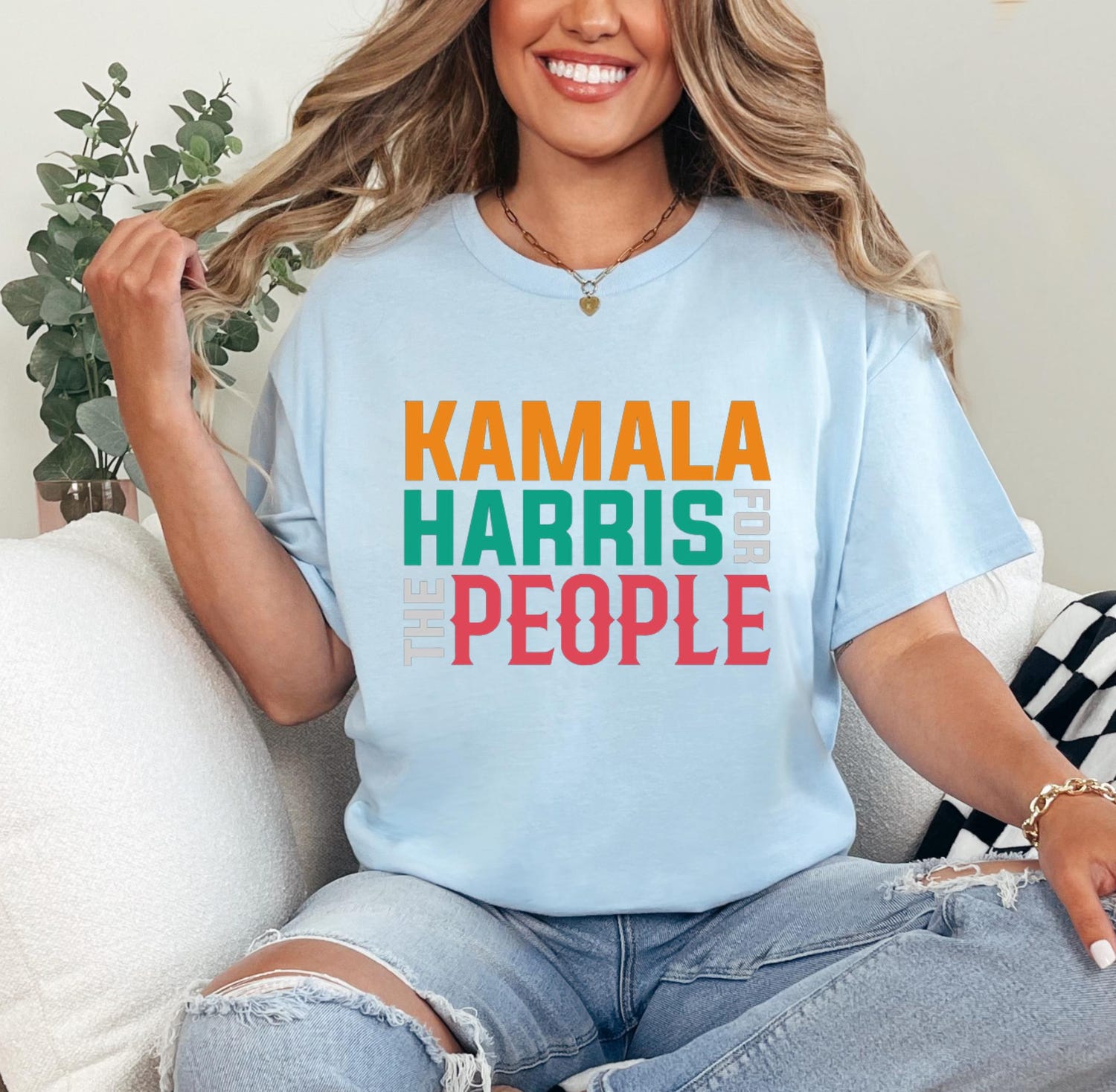 Kamala Harris 2024 Election Shirt Vote Kamala for President Harris For the People Tee image 5