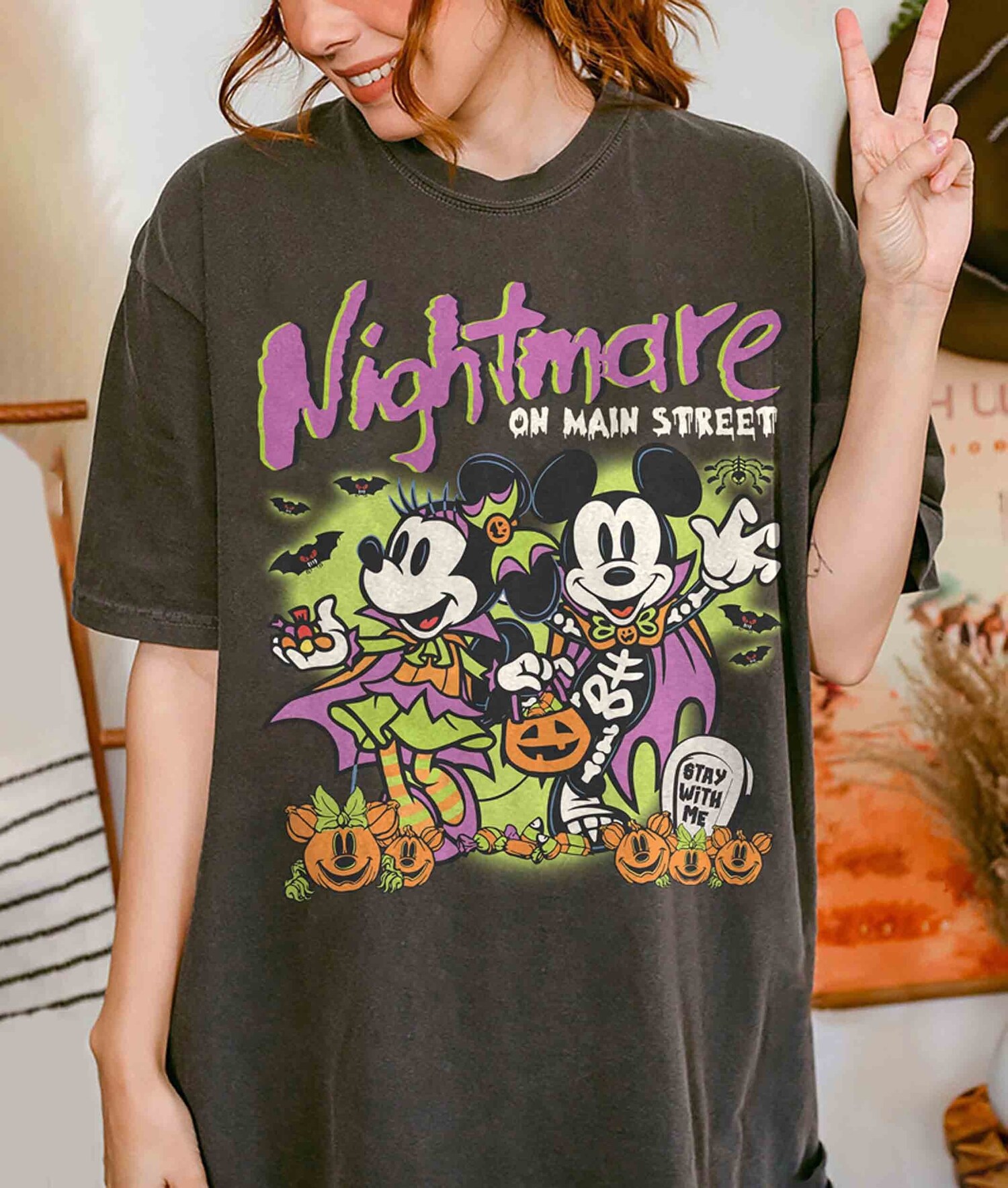Nightmare On Main Street Shirt | Halloween 2024 | Mickey's Not So Scary Party | Oogie Boogie Bash Gift image 0