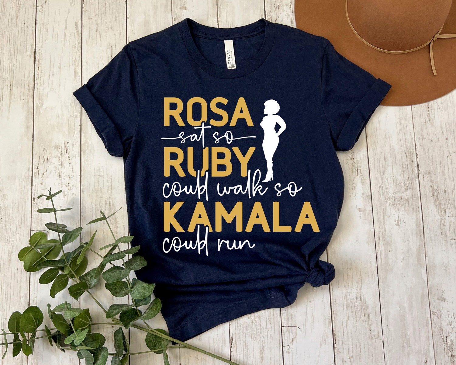 Kamala Harris 2024 Election Shirt - Rosa Sat Ruby Walked Kamala Harris President Shirt image 2