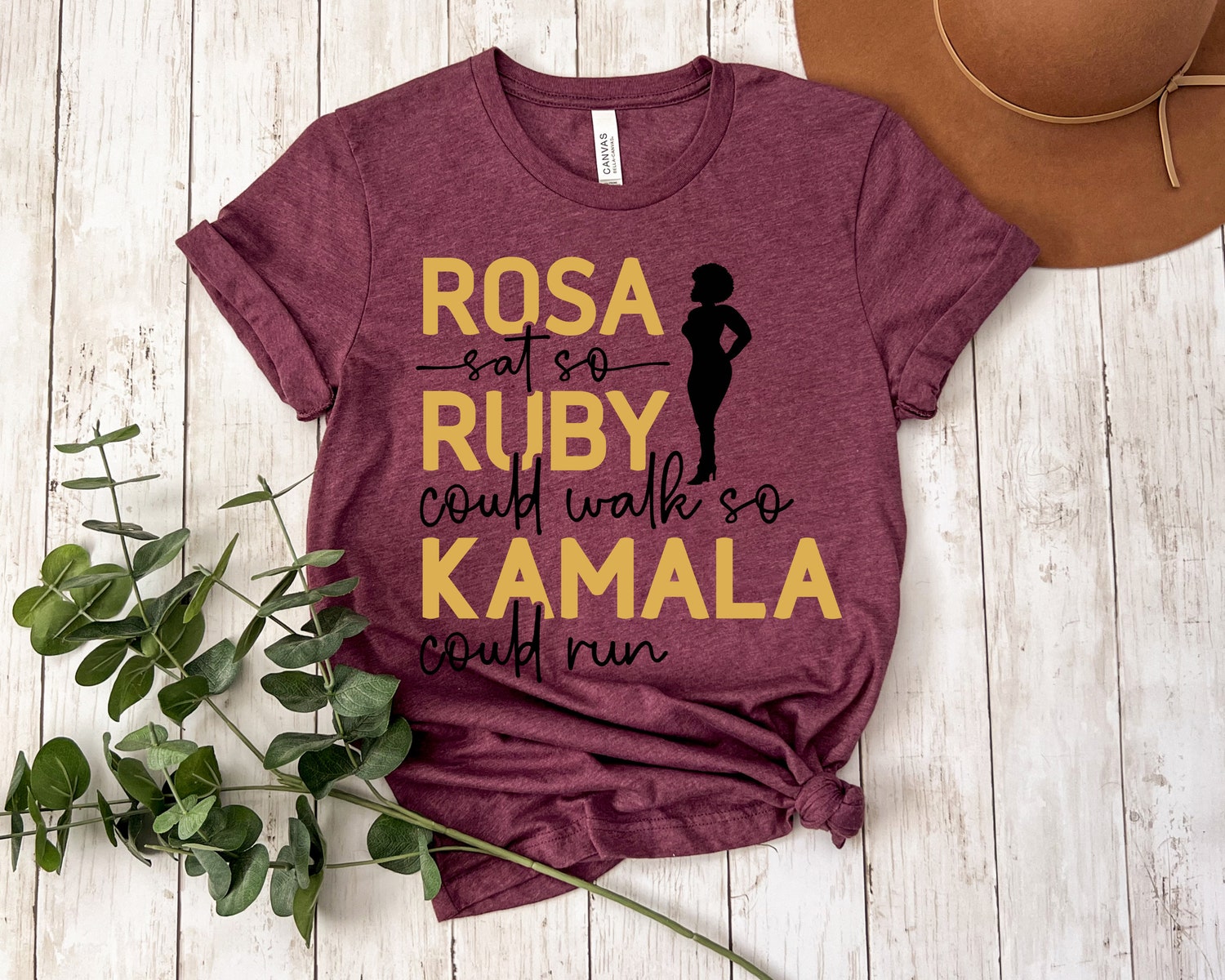 Kamala Harris 2024 Election Shirt - Rosa Sat Ruby Walked Kamala Harris President Shirt image 4