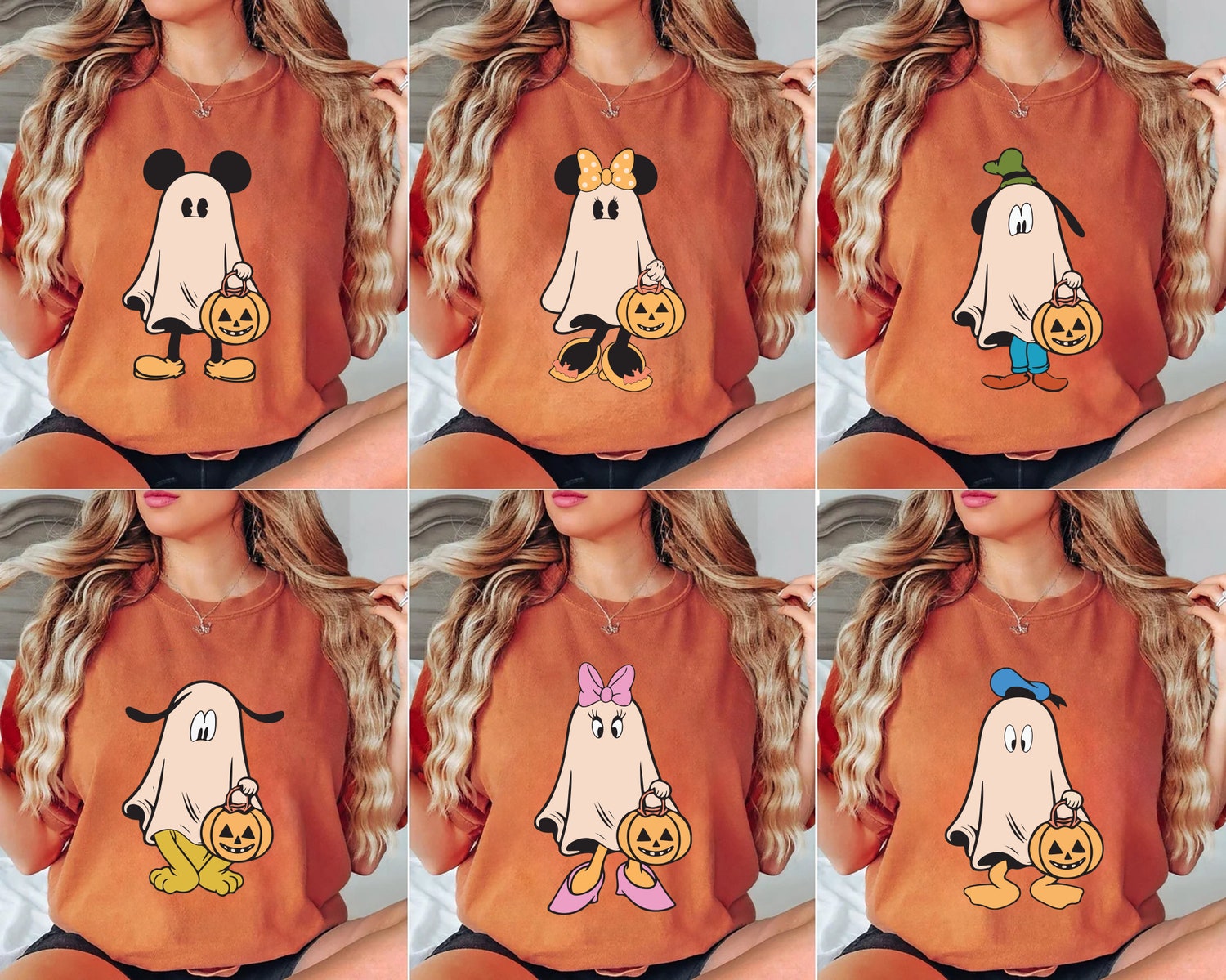 Mickey Friends Halloween Shirt Retro Mickey and Friends Ghost Shirt Spooky Halloween Tee image 0