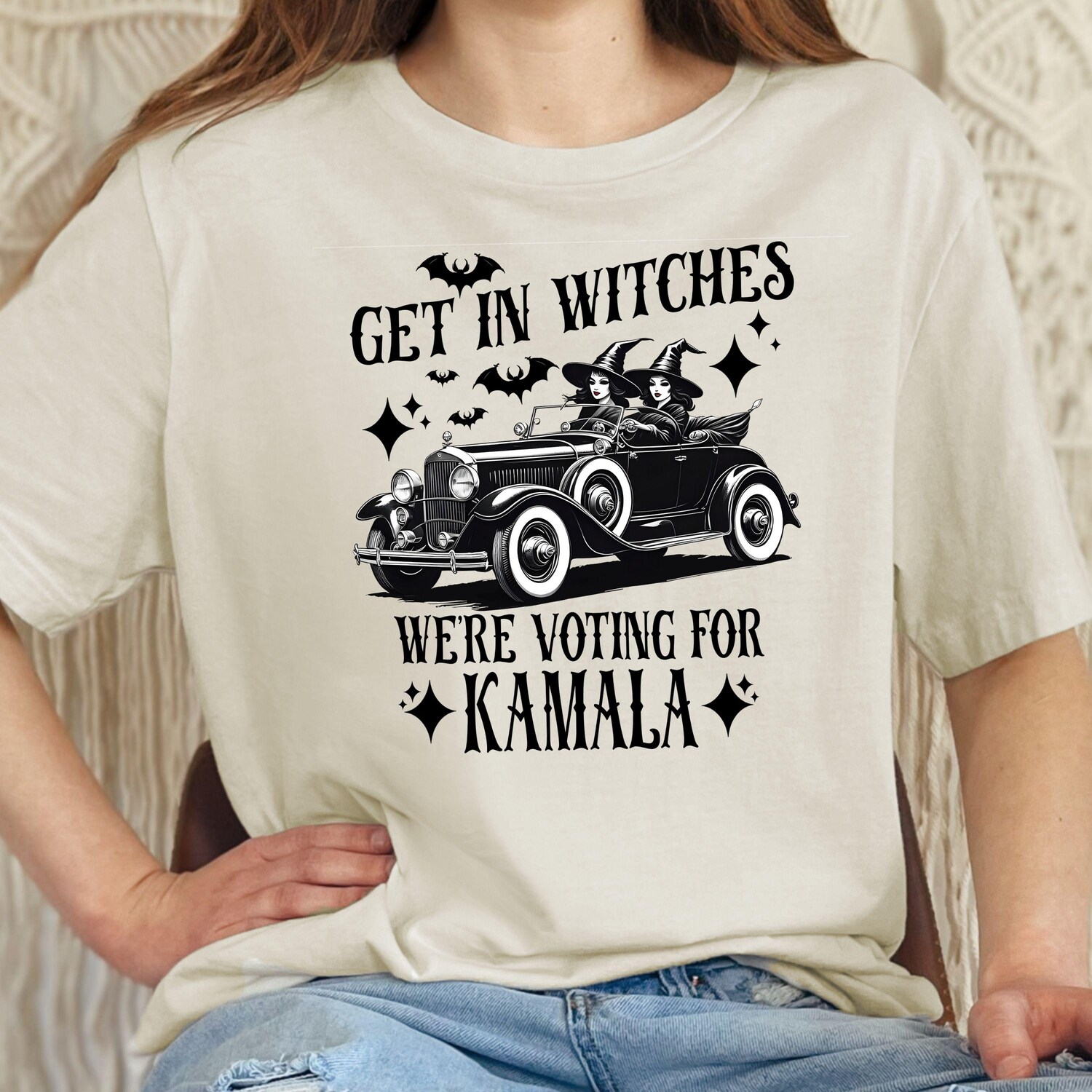 Kamala Harris Election Shirt Halloween Get in Witches Voting for Kamala Halloween Tee image 1