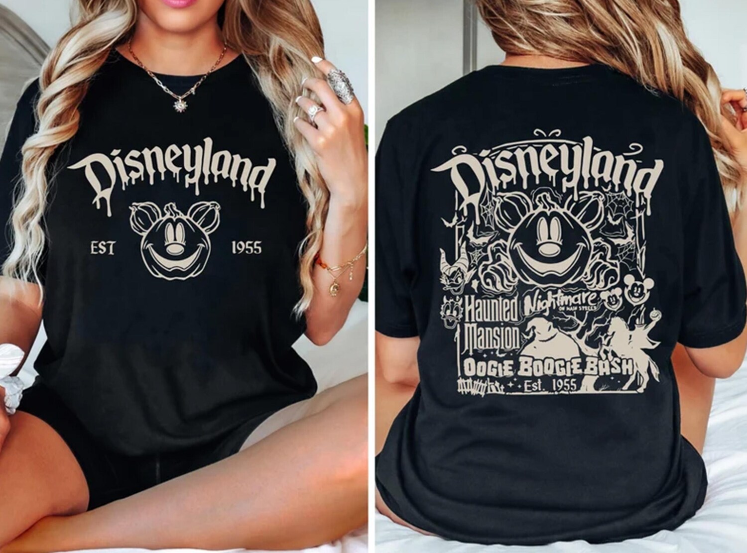Retro Halloween Shirt - Oogie Boogie Bash Nightmare on Main Street 1955 image 0