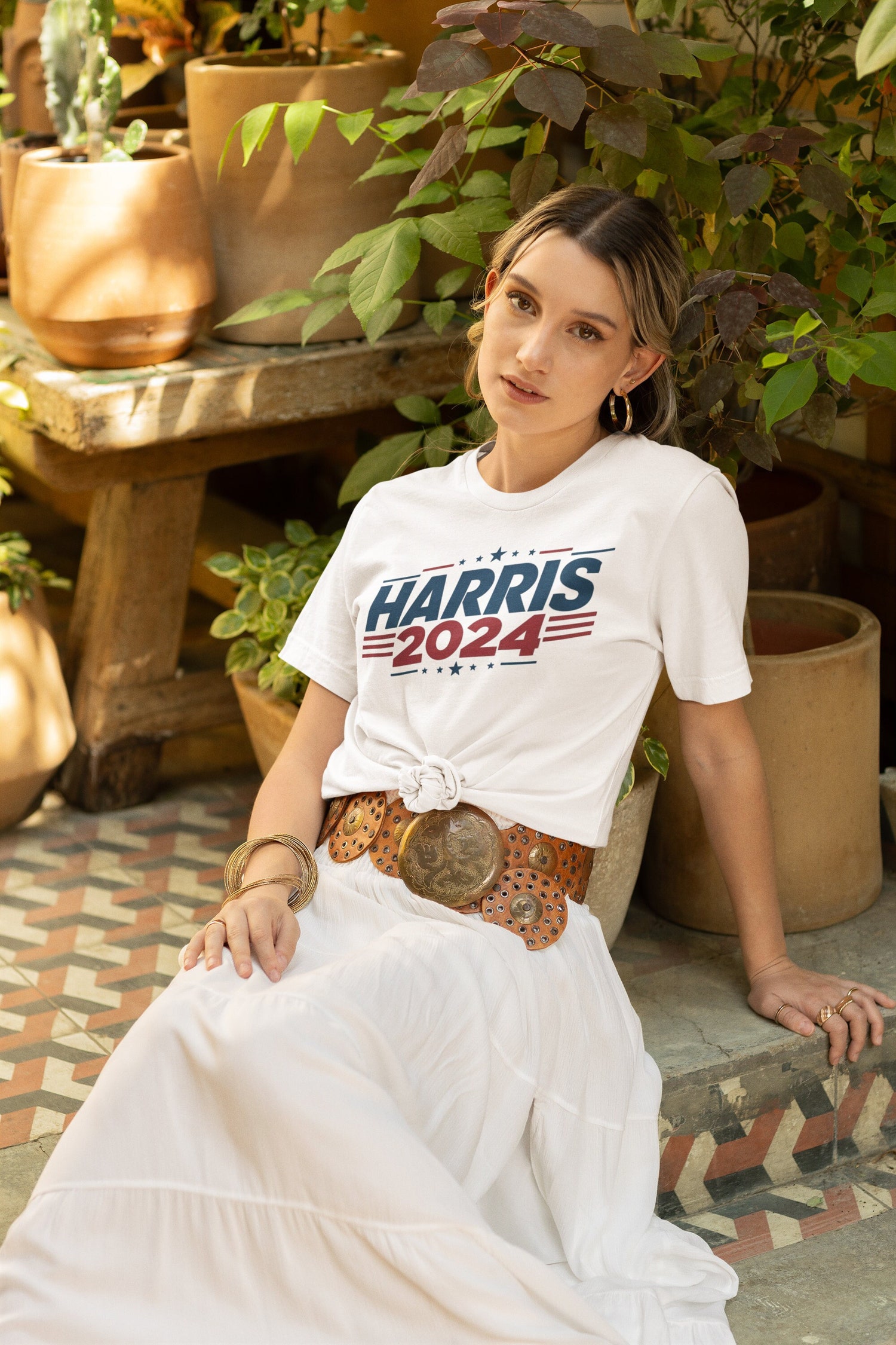 Kamala Harris 2024 Presidential Election Campaign T-Shirt Tank Top Madam President Shirt image 0