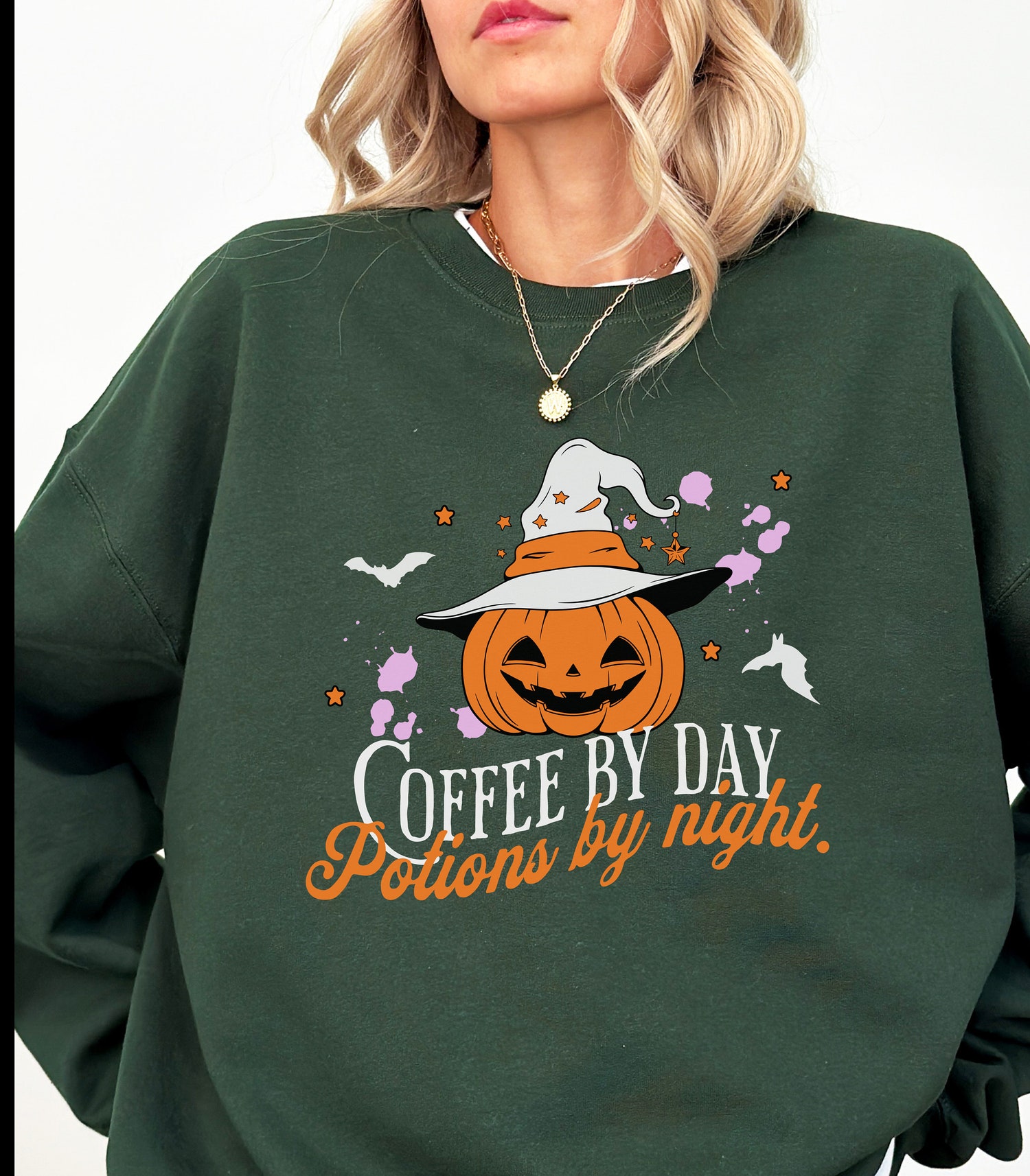Fall Coffee Sweatshirt for Women - Thanksgiving Pumpkin Spice Crewneck - Halloween Costume Sweater image 0