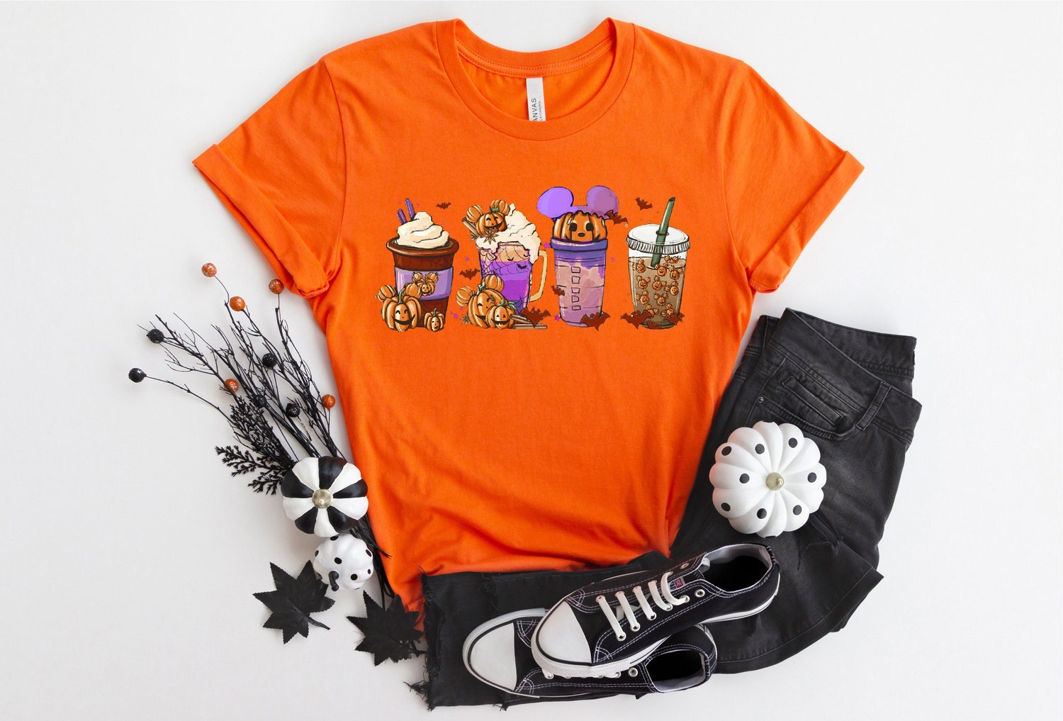 Halloween Pumpkin Spice Coffee Shirt - Family Halloween Costume Tee - Disneyland Fall Latte Shirt image 2