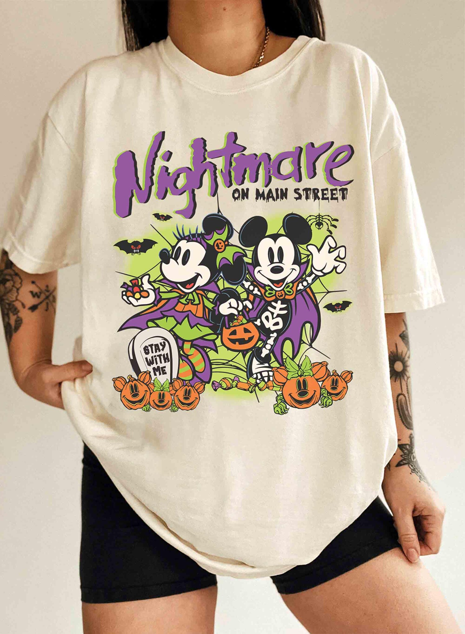 Retro Halloween Shirt - Mickey's Not So Scary Party Tee - Main Street Nightmare image 3