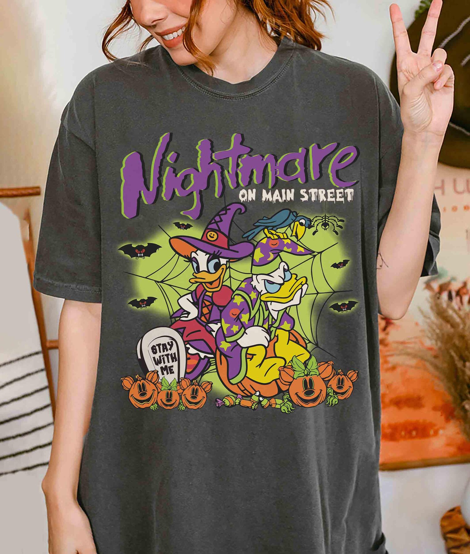 Retro Halloween Shirt - Mickey's Not So Scary Party Tee - Main Street Nightmare image 4