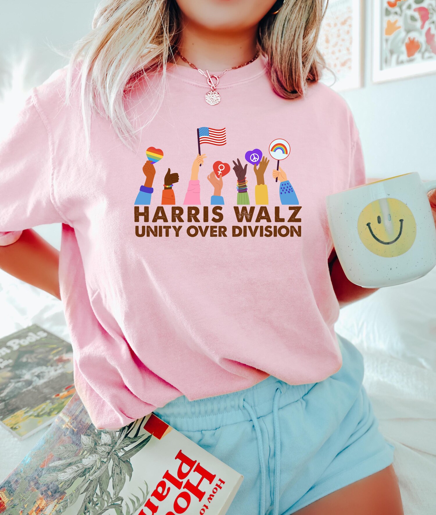 Kamala Harris Tim Walz 2024 Election Sweatshirt - Democrat Unity Gift - Harris Support Apparel image 3