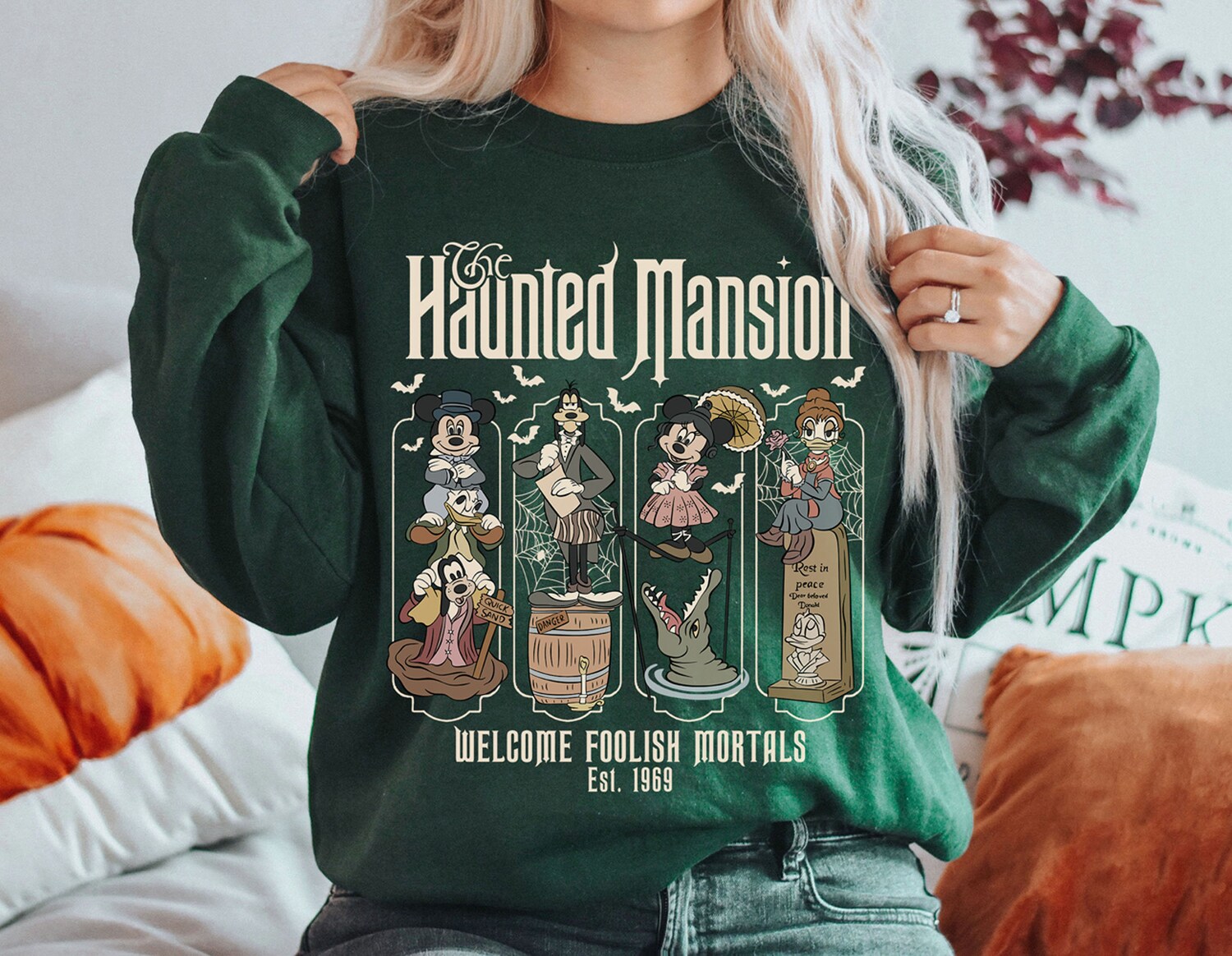 Halloween Haunted Mansion Shirt | Mickey & Friends | Not So Scary Halloween Party Tee image 6