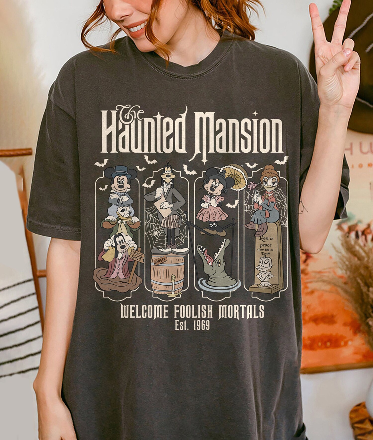 Halloween Haunted Mansion Shirt | Mickey & Friends | Not So Scary Halloween Party Tee image 2