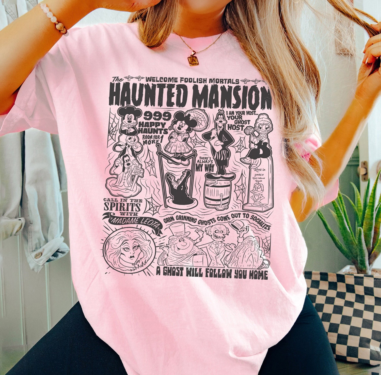 Vintage Haunted Mansion Halloween Shirt Mickey and Friends Not So Scary Oogie Boogie Tee image 6