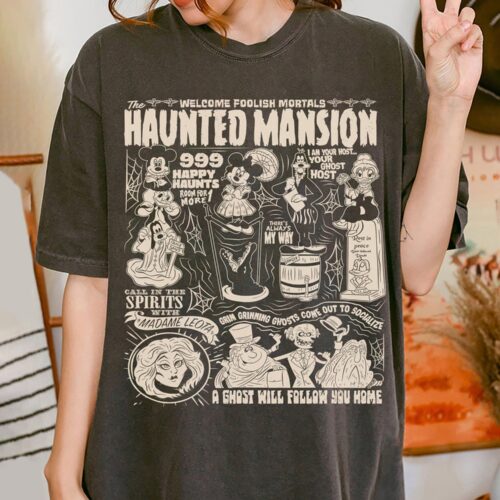 Vintage Haunted Mansion Halloween Shirt Mickey and Friends Not So Scary Oogie Boogie Tee image 0