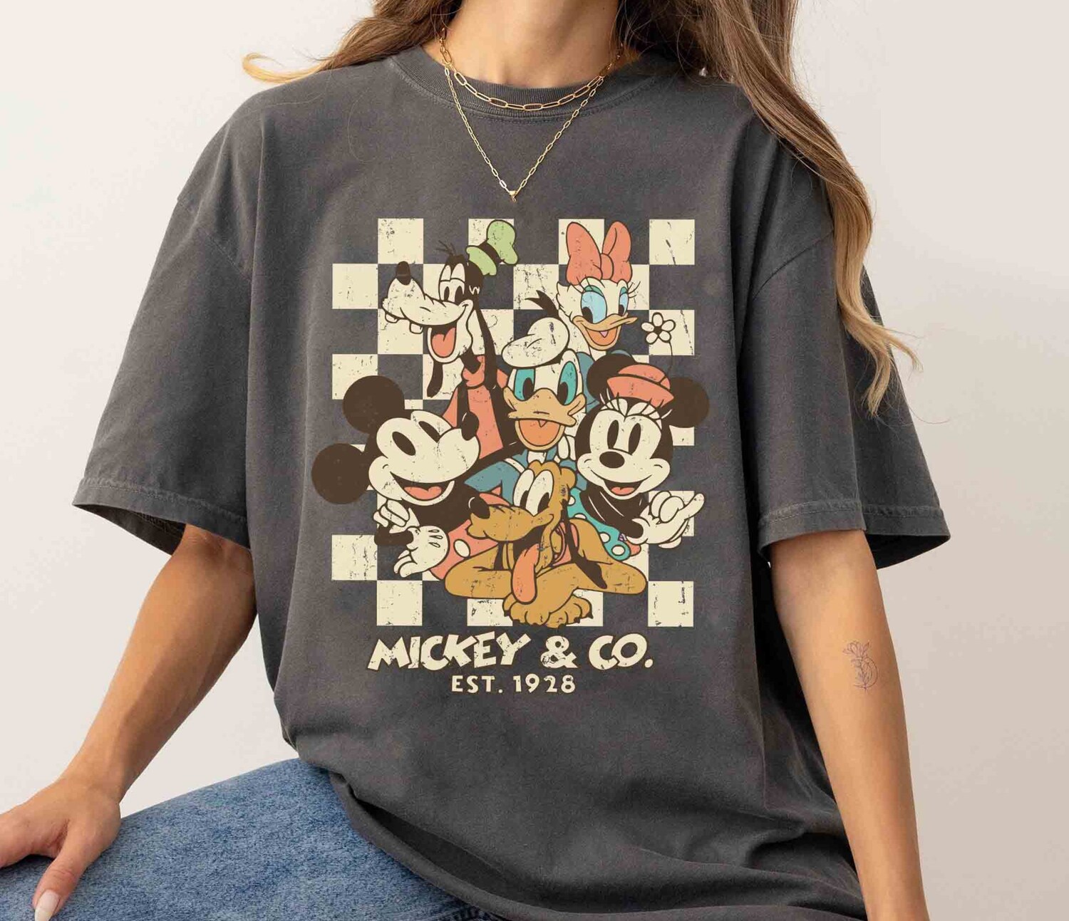 Vintage Mickey & Co 1928 T-Shirt | Family Shirt image 0