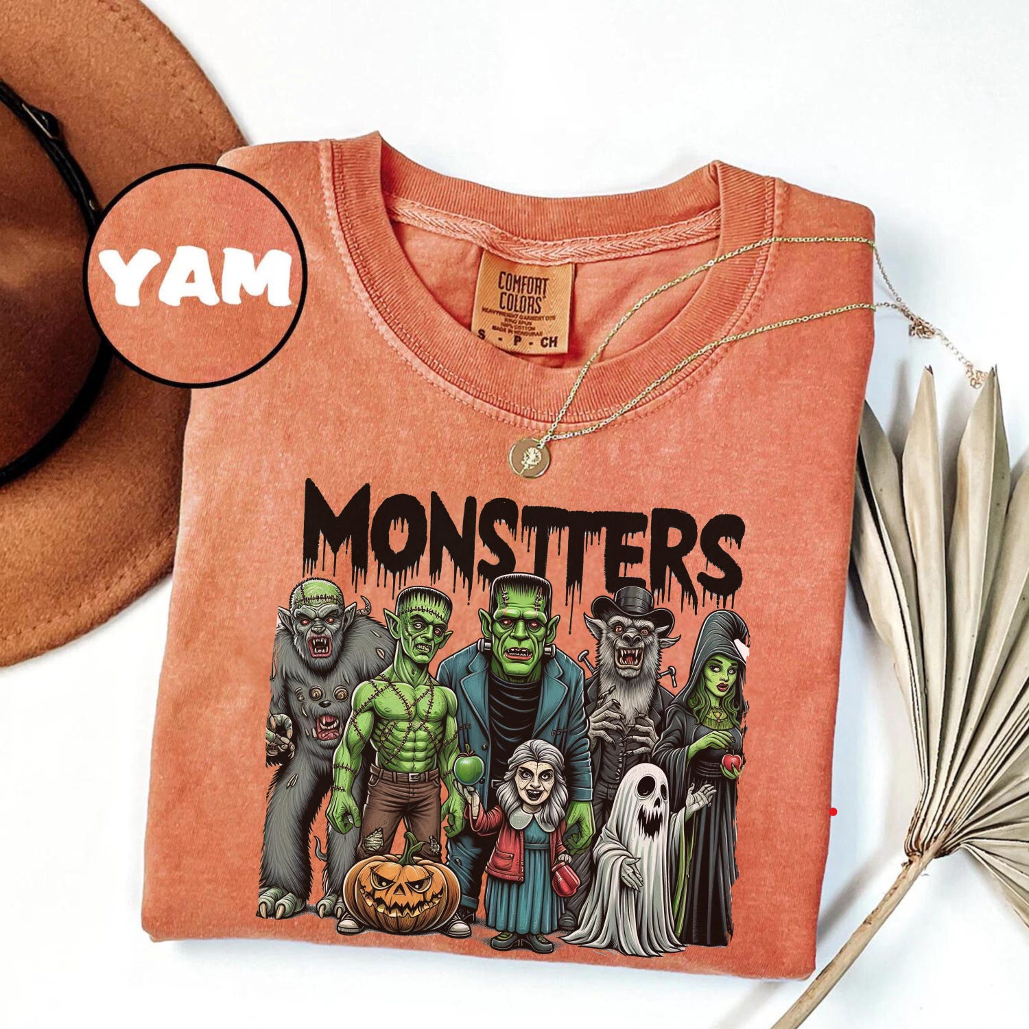 Retro Halloween Monster T-Shirt | Fall Horror Characters Shirt | Iconic Monsters Tee image 7