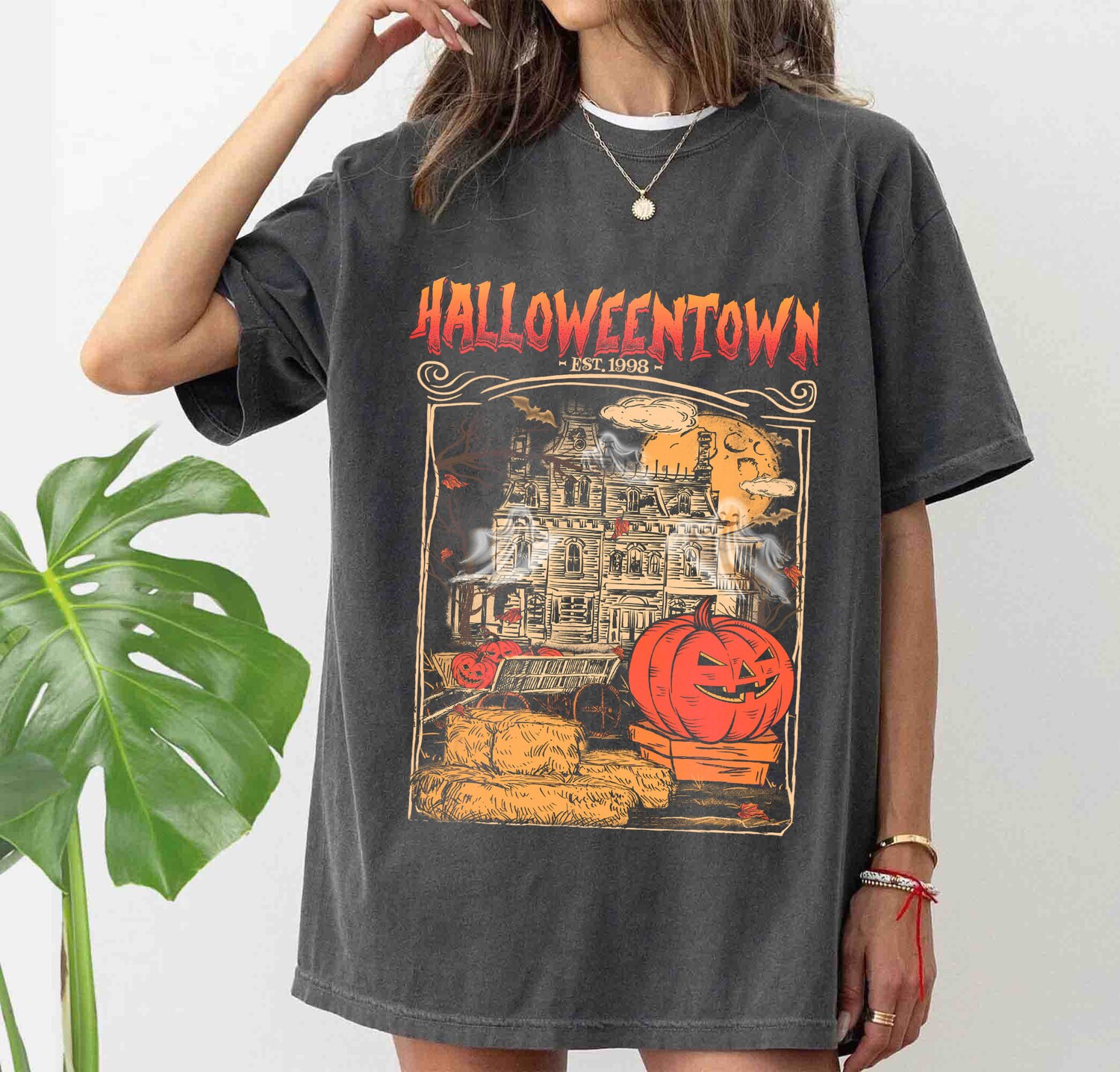 Halloweentown Est 1998 Shirt | Halloween University Fall Tee | Halloween Town Shirt image 1