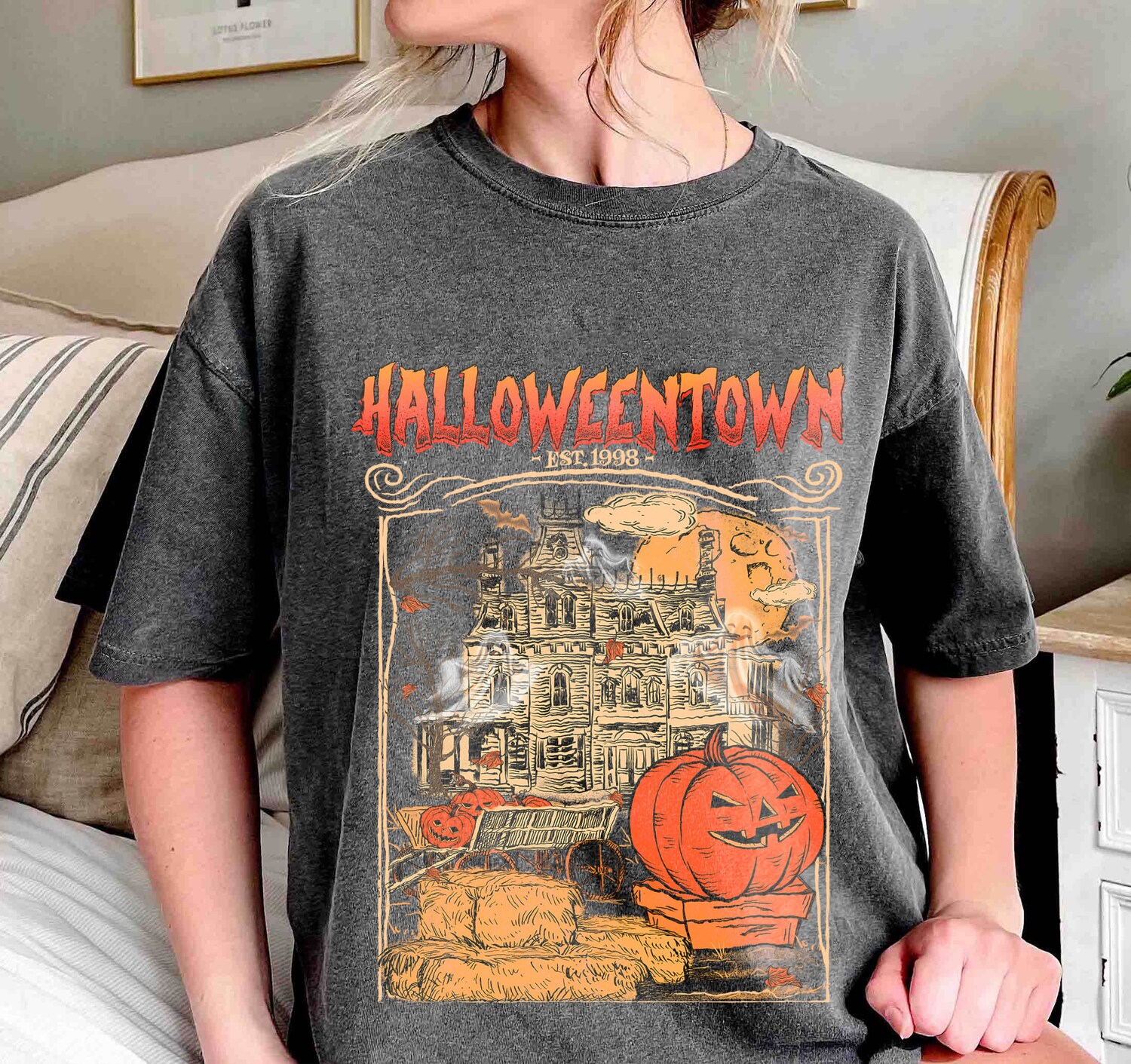 Halloweentown Est 1998 Shirt | Halloween University Fall Tee | Halloween Town Shirt image 3