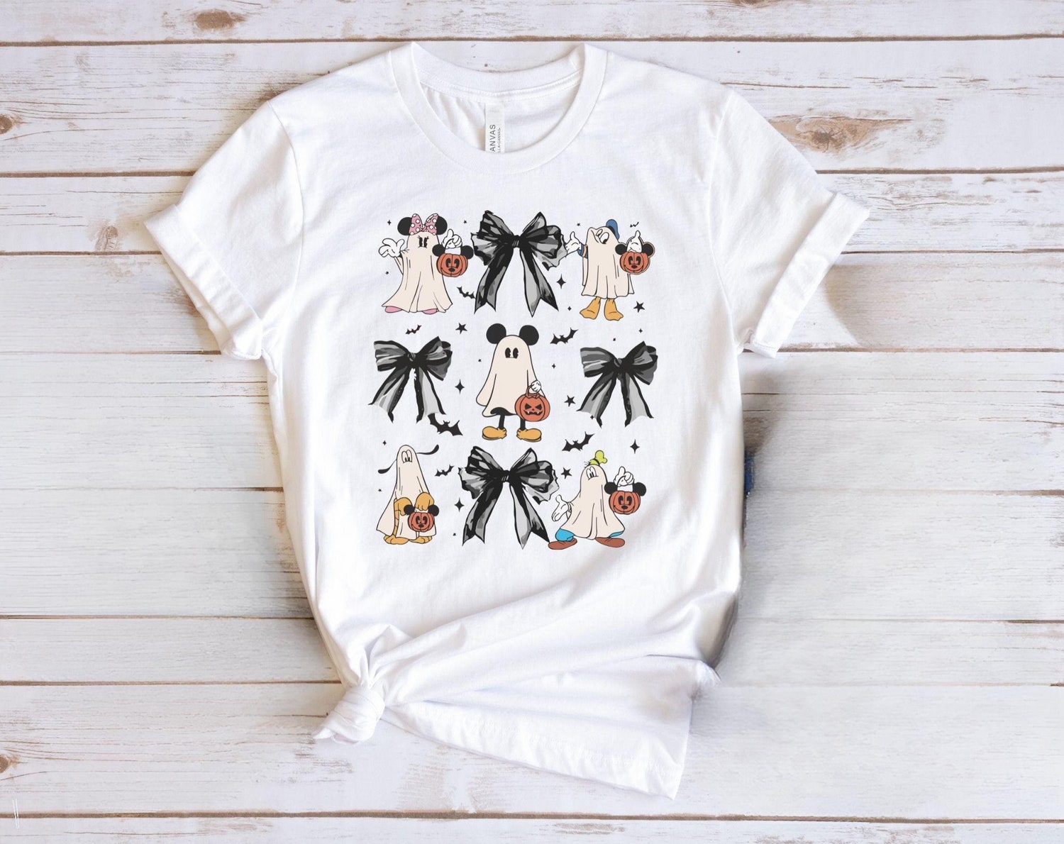 Mickey & Friends Halloween Shirt Not So Scary Party Tee Spooky Season 2024 image 0